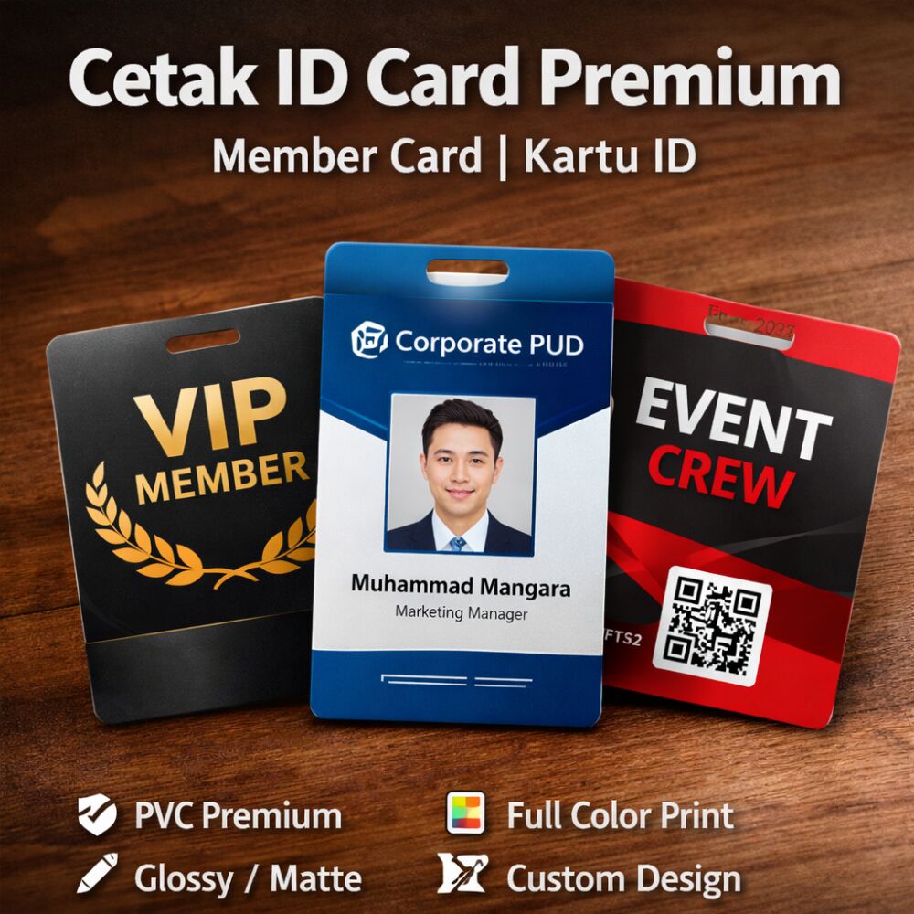 Cetak ID Card Premium | Member Card | Kartu ID
