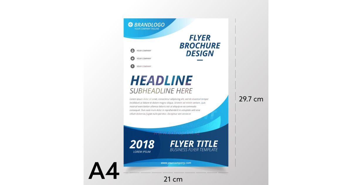Cetak Brosur A4 Art Paper 120g 2 Sisi