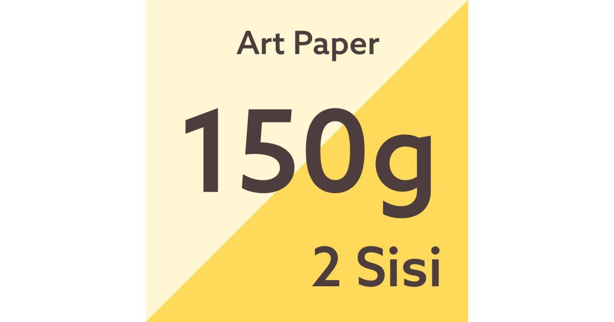 Cetak Digital A3 2 Sisi Art Paper 150g