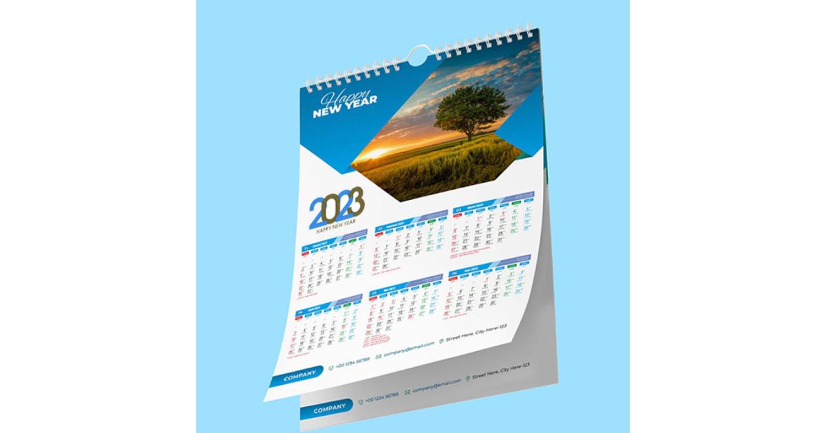 Kalender Dinding AP 150g Spiral 7 Lembar A3+ Kawat Hanger (2 Bulan per Lembar)