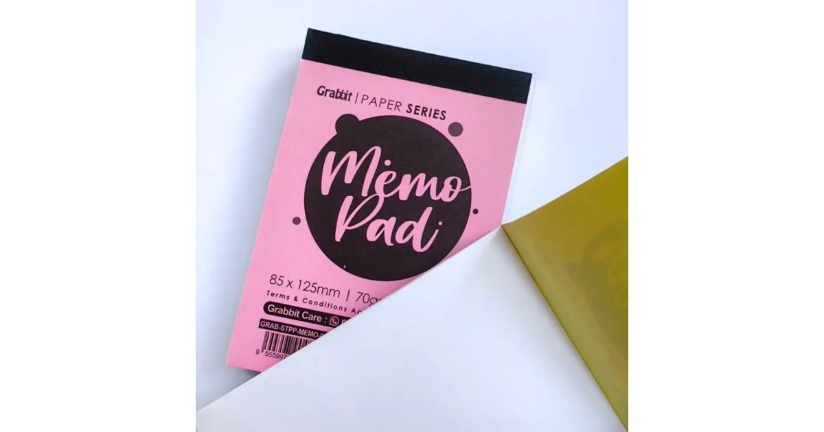 Memo Pad A4 Custom – 50 Lembar HVS 80g Polos + Cover Art Carton 260g ...