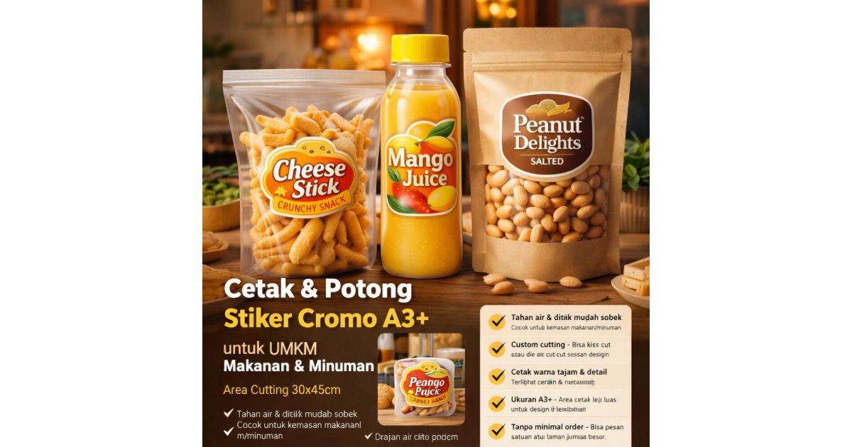 Print & Cut Stiker Cromo A3+