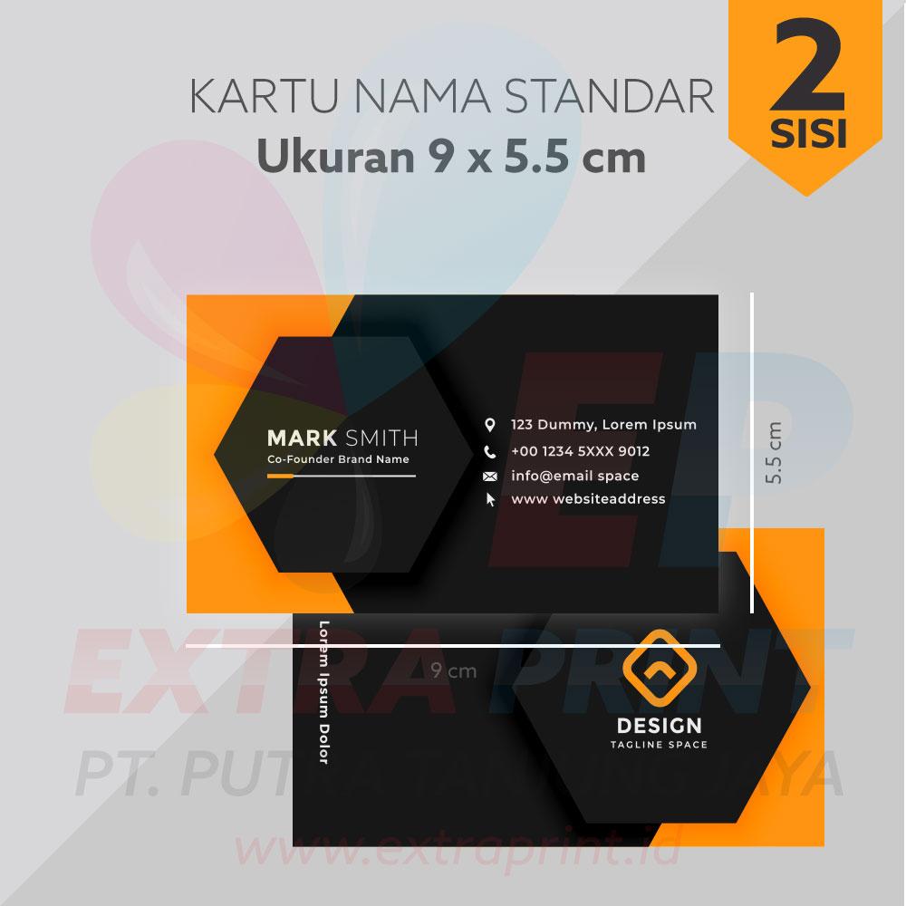 Kartu Nama 2 Muka Art Carton 230g